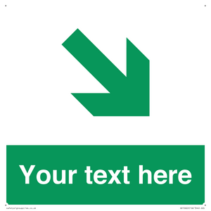 Custom Safe condition: Green Down right arrow